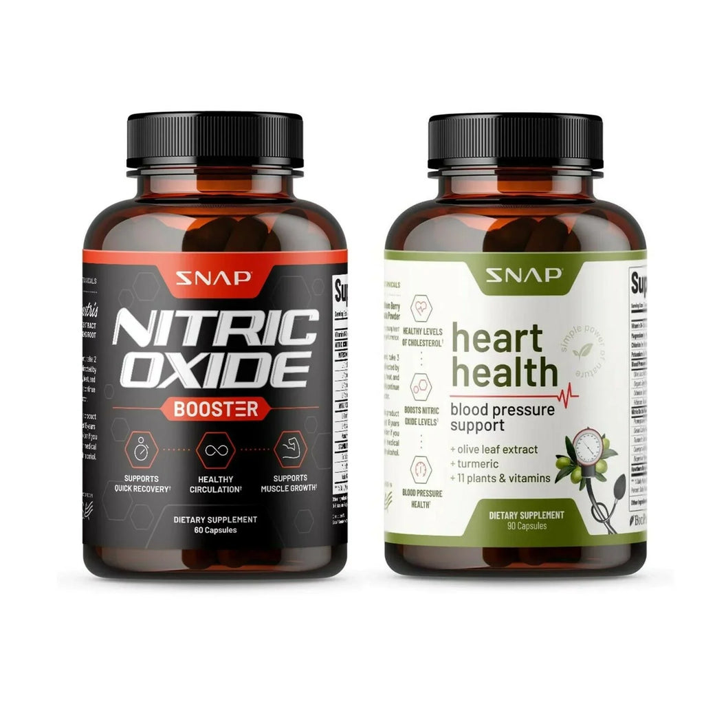 Sizenap Sizeupplements Nitric Oxide Booster and Heart Health Sizeupplement Bundle, 60 + 90 Capsules