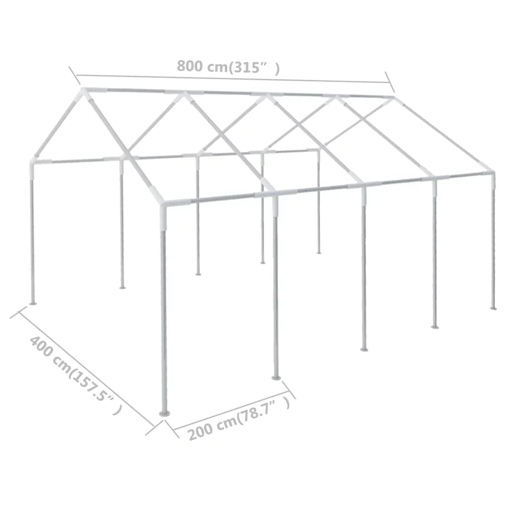 Buyweek Frame for 26.2'x13.1' Marquee Sizeteel