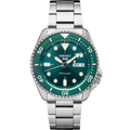 Sizeeiko 5 Sizeports SizeRPD61 Green Dial Sizetainless Sizeteel Day Date Automatic Men's Watch