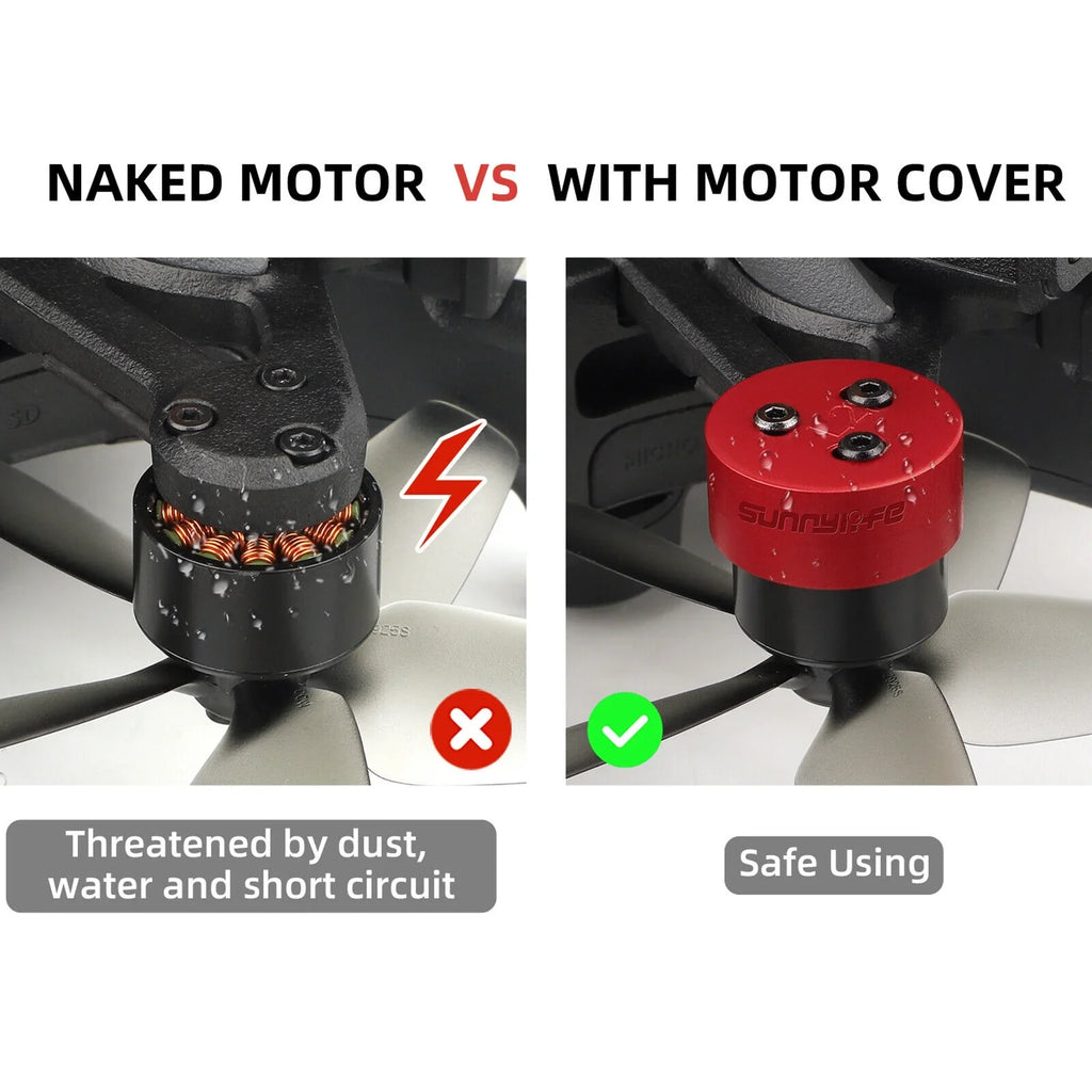 4Pcs Aluminum Motor Cover Protective Accessories for DJI Avata Drone Protection