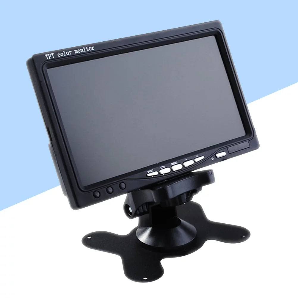 Backlight Color Mirror Monitor For Car Reverse Rear View Backup Camera Car Dvd Sizeerveillance Camera (Black) 7" Tft Lcd