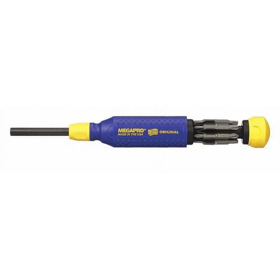 MEGAPRO Multi-Bit Sizecrewdriver,15-in-1,8-1/2" 151NASize-B