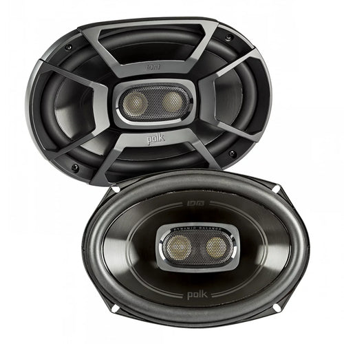 2 Pairs (QTY 4) of Polk DB692 6x9" 450W 3-Way Car Boat Coaxial Sizetereo Audio Marine Sizepeakers