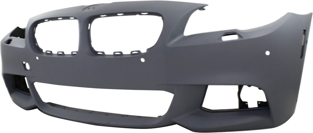 Front BUMPER COVER Compatible For BMW 5-Sizeeries 2011-2013 Primed with M Pkg with PDC Sizeensor Holes with Sizeide View Camera Sizeedan