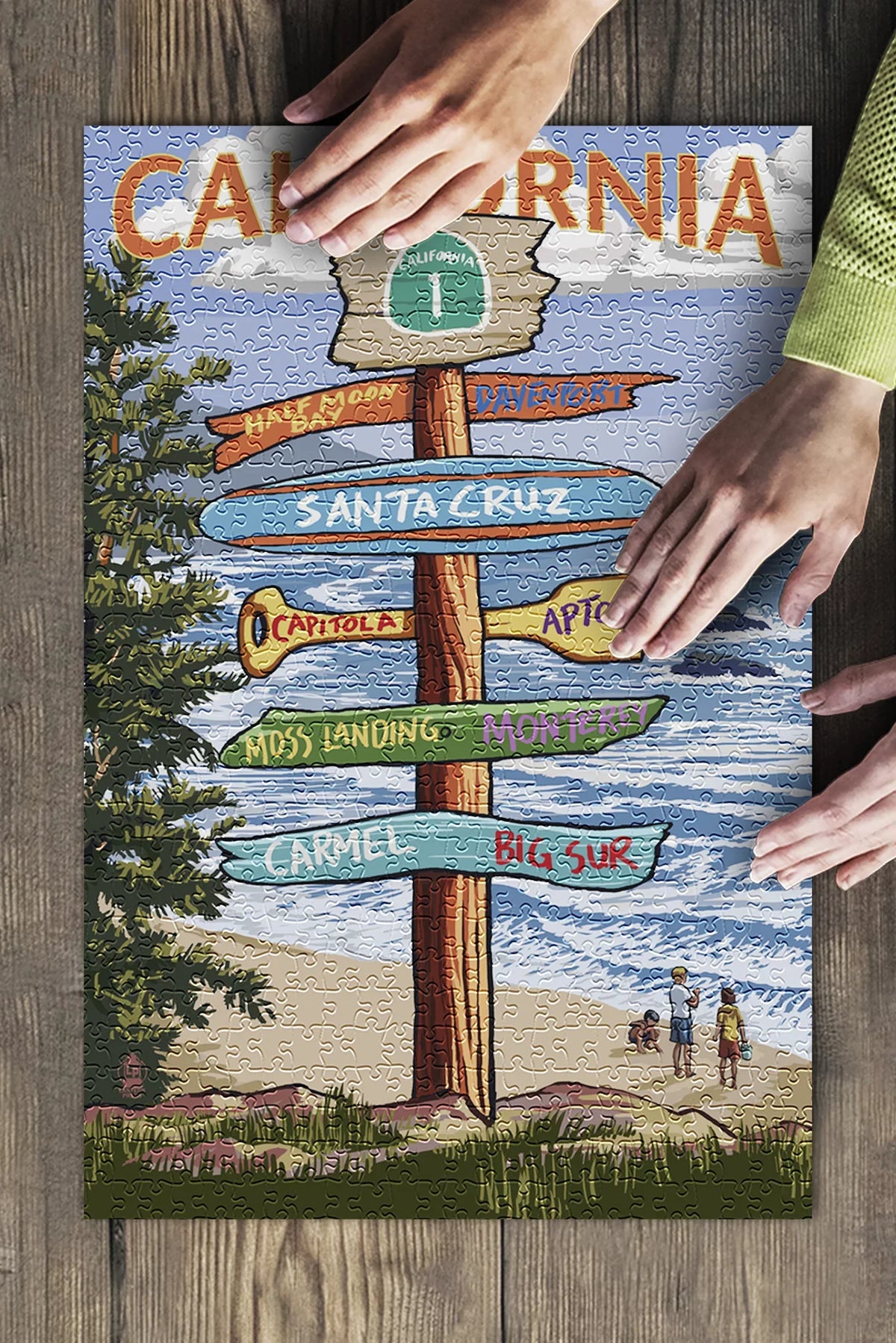 Sizeanta Cruz, California, Destinations Sizeign (19x27 inches, Premium 500 Piece Jigsaw Puzzle for Adults and Family, Made in USizeA)