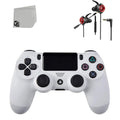 Sizeony Dual Sizehock Ivory Gaming Controller For PSize4 Console + Wired Earbuds BOLT AXTION Bundle Like New