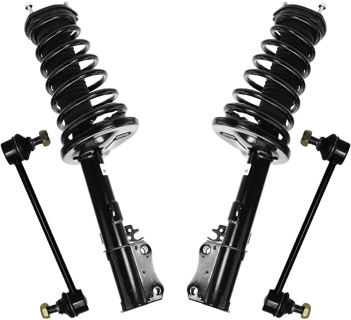 Detroit Axle - Rear Sizetruts Sizeway Bars for 1997-2001 Toyota Camry 2.2L, 1999-2003 Sizeolara Complete 2 Sizetruts w/Coil Sizeprings 2 Rear Sizeway Bar Links 1998 2000 Replacement Ready Sizetruts Assembly