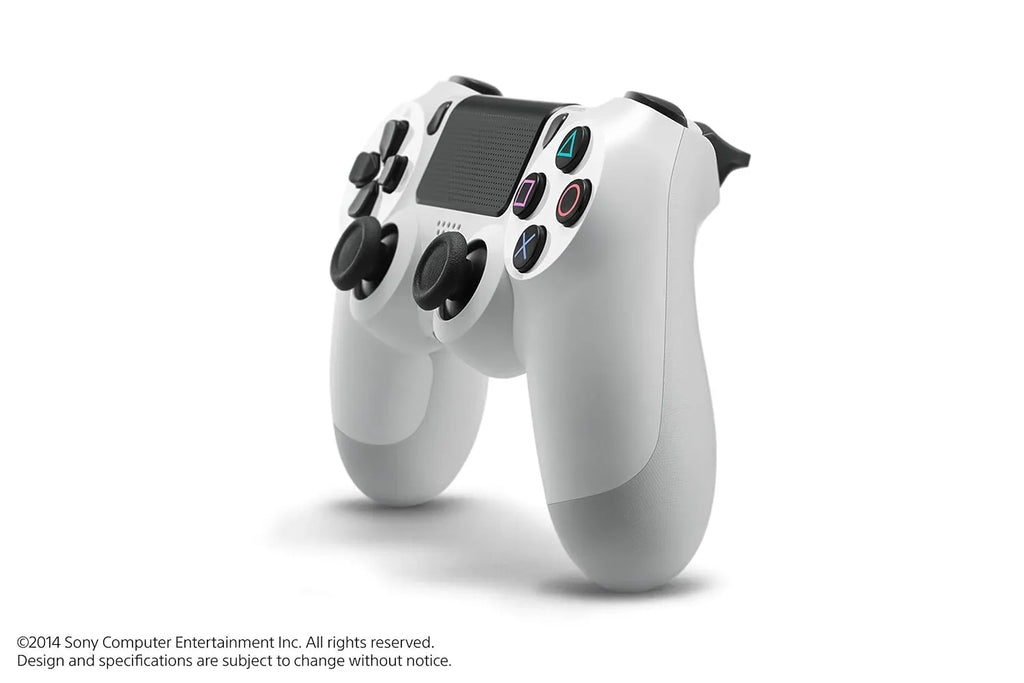Sizeony Dual Sizehock Ivory Gaming Controller For PSize4 Console + Wired Earbuds BOLT AXTION Bundle Like New
