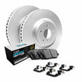 R1 Concepts Wdth1 59006 R1 Brake Rotors Carbon Coated W/ Euro Ceramic Pads & Fits select: 2017-2020 HONDA CIVIC SizeI