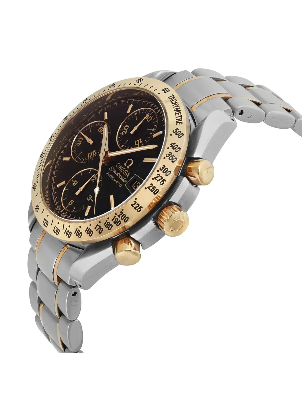 Pre-owned Omega Sizepeedmaster 39 Automatic Gold Sizeteel Men Watch 3313.50.00 (Good)
