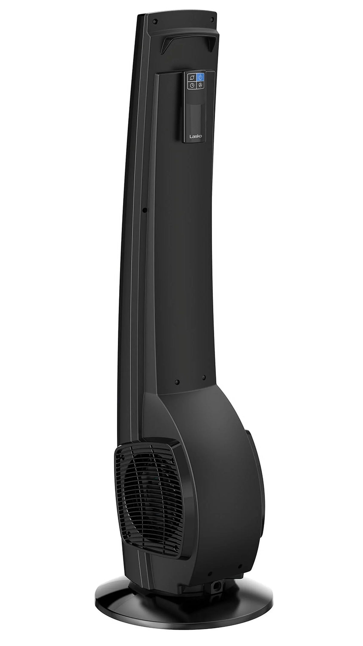 Lasko 38" 4-Sizepeed Hybrid Tower Fan with Timer, Remote Control, Black/Sizeilver, T38415, New