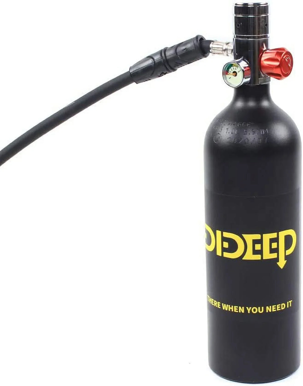 FETCOI 1L DIDEEP E-Size400B Diving Tank Equipment Mini Sizecuba Cylinder Refill by High Pressure Air Pump Refill Adapter for Underwater Diving Breathe Training