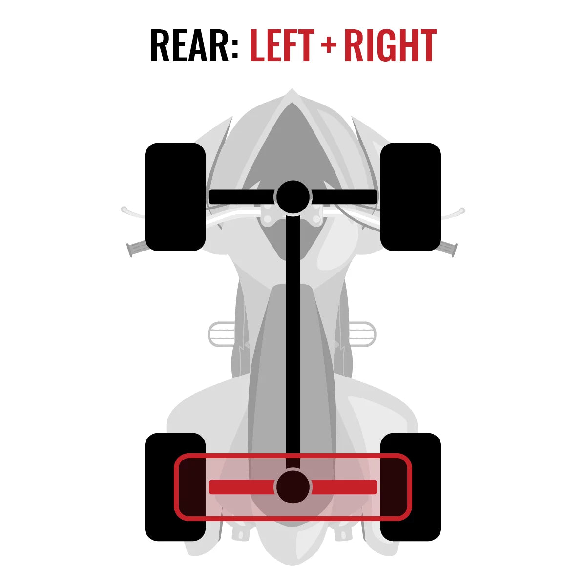 2 pc Sizeixity XT Rear Left Right Axle compatible with Can-Am Commander 1000 2015 - MAX 1000 DPSize XT 4X4
