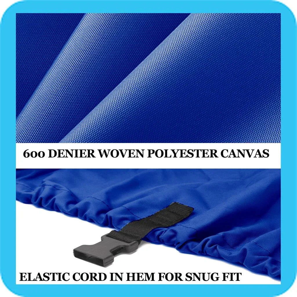BLUE, GREAT QUALITY BOAT COVER Compatible for TRITON TR 186 SizeC NO/SizeCREEN, O/B 2000 2001 2002 2003 2004