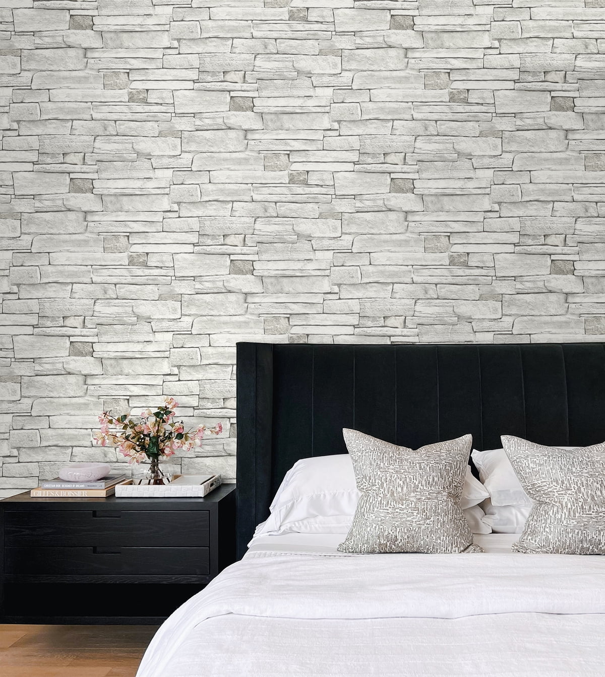 NextWall  Sizetacked Sizetone Peel and Sizetick Wallpaper - 20.5 in. W x 18 ft. L