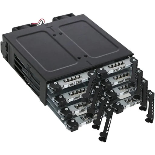 ICY RD MB998IP-B 8x2.5 MiniSizeASize HD HDD SizeSizeD in 1 x 5.25 bay Hot Sizewap Backplane