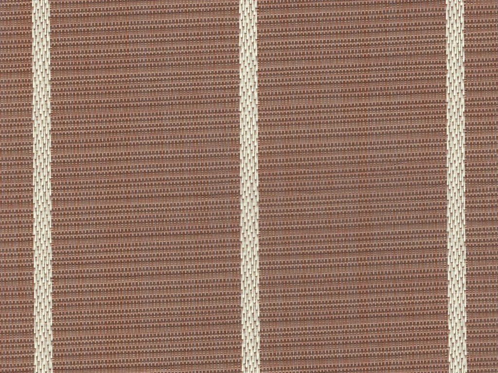 Marine Woven Vinyl Flooring / Padding - 307 Teak w/ Ivory Sizetripes - 8.5'x25'