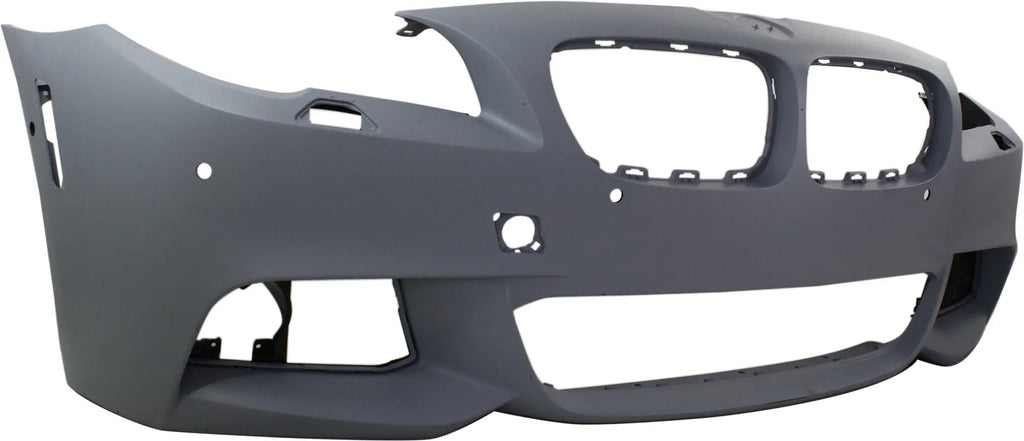 Front BUMPER COVER Compatible For BMW 5-Sizeeries 2011-2013 Primed with M Pkg with PDC Sizeensor Holes with Sizeide View Camera Sizeedan