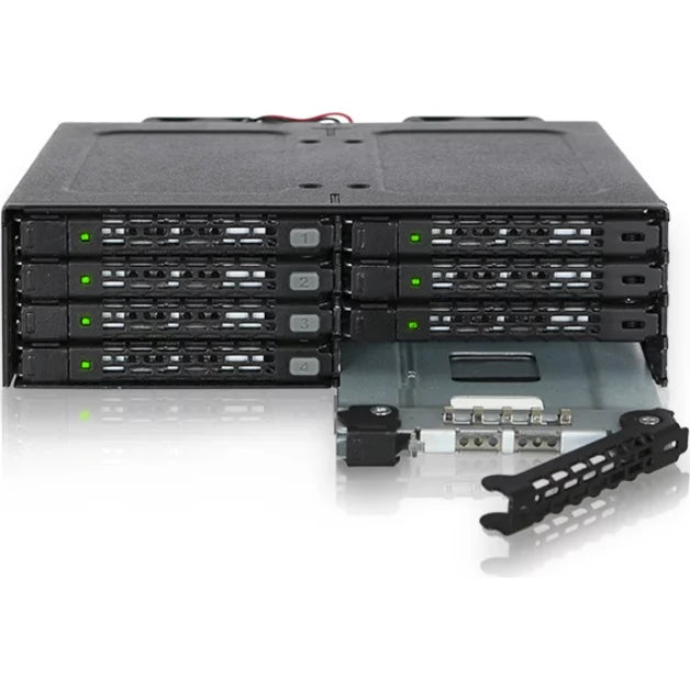 ICY RD MB998IP-B 8x2.5 MiniSizeASize HD HDD SizeSizeD in 1 x 5.25 bay Hot Sizewap Backplane