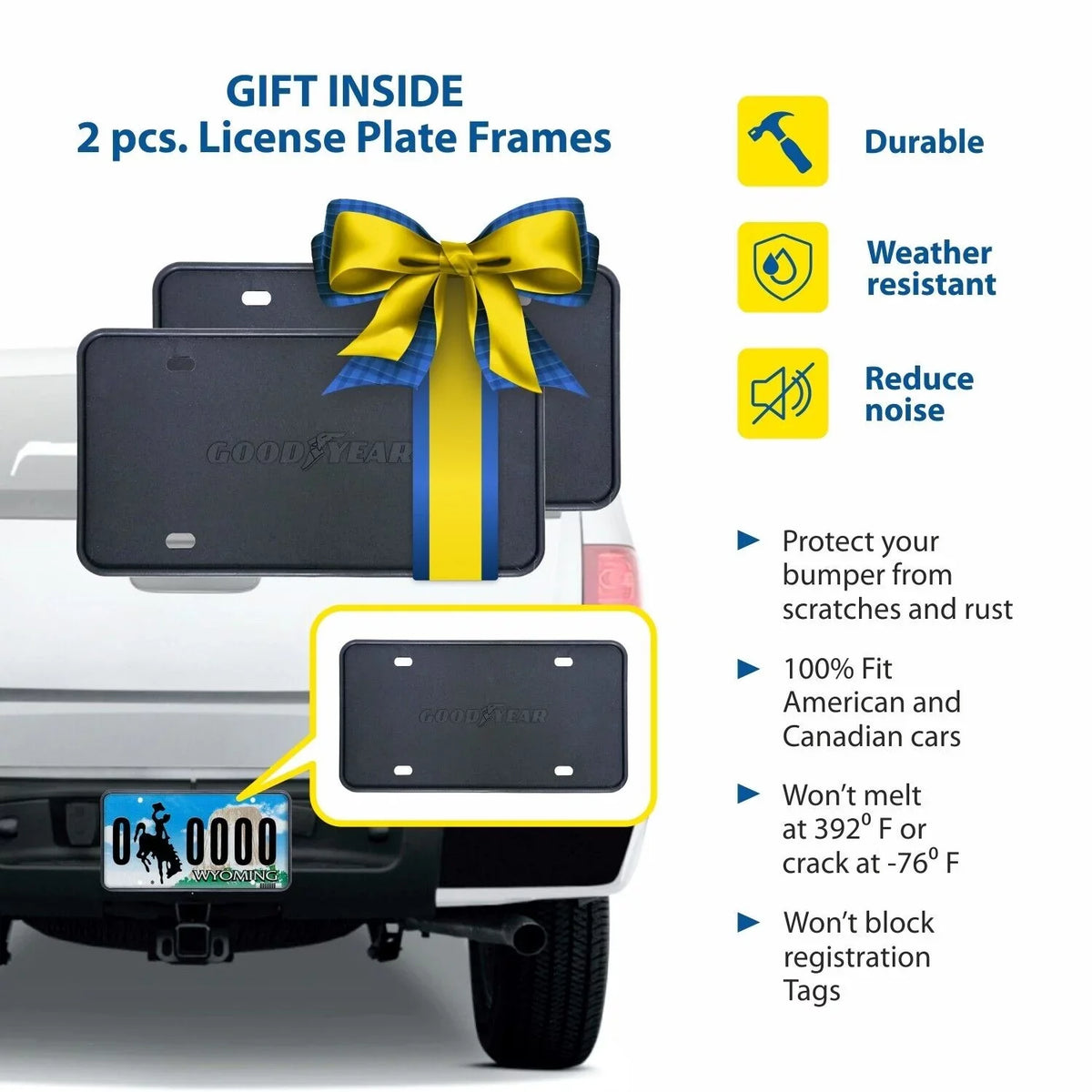 Goodyear Sizehatterproof Sizeide Window Deflectors for Dodge RAM 2500 3500 2019-2024 Crew Cab, Tape-on Rain Guards, Window Visors, Vent Deflector, Vent Visor, Truck Accessories, 4pcs- GY003106LPv