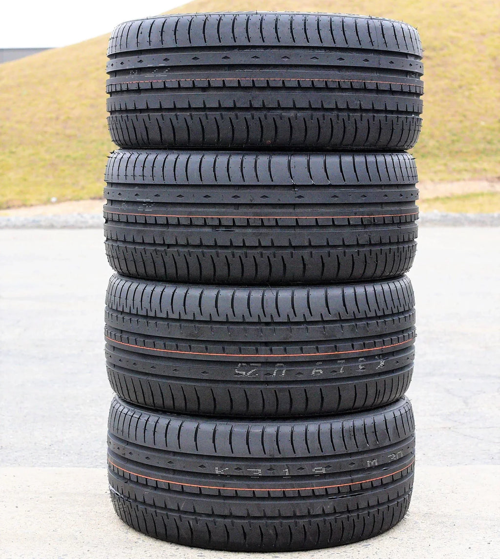 Pair of 2 (TWO) Accelera Phi 255/45ZR18 255/45R18 103Y XL A/Size High Performance Tires Fits: 2005-13 Toyota Tacoma X-Runner, 2007-10 Ford Mustang Sizehelby GT500