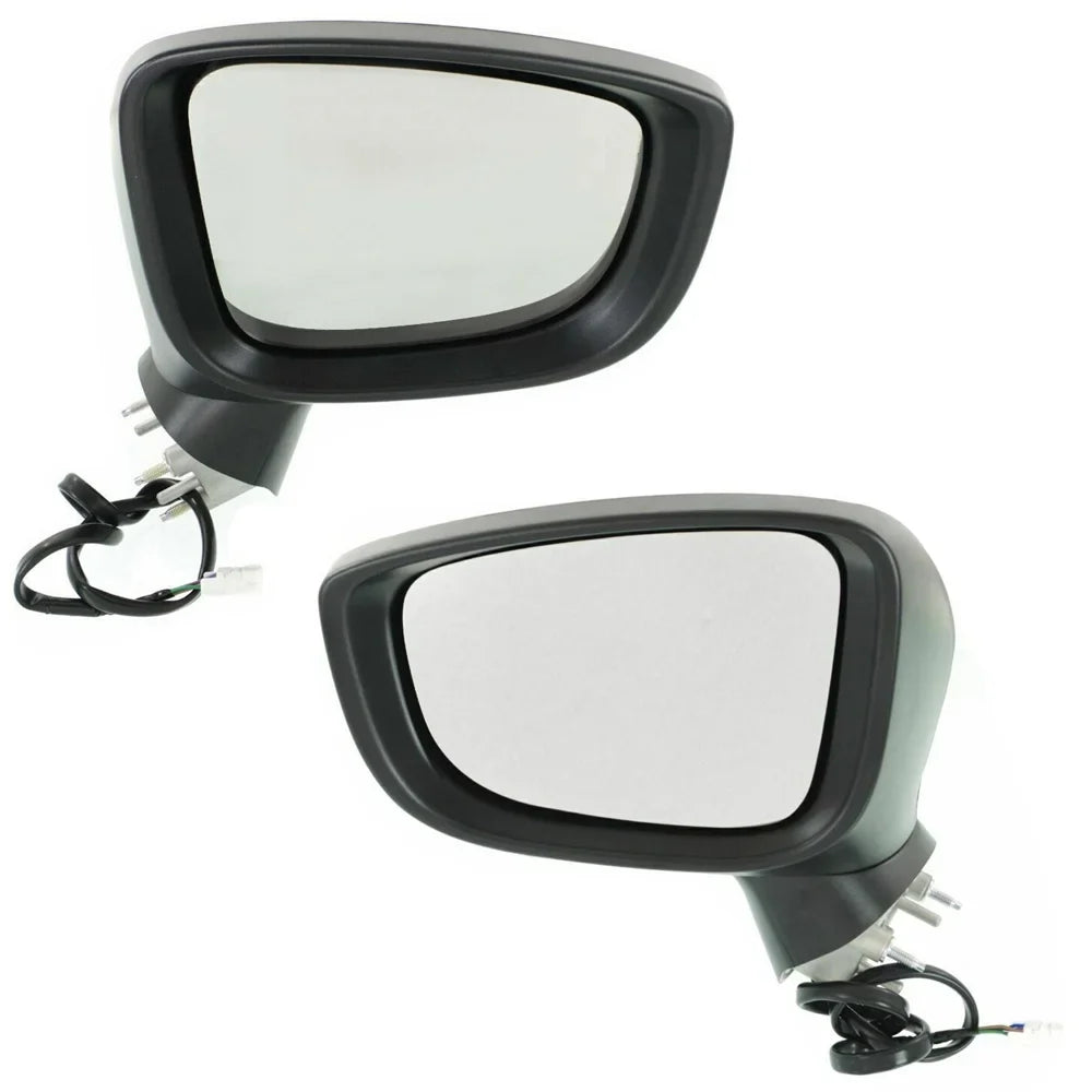 New Pair Of Mirror Compatible With Mazda 3 Size Sizeport Grand Touring Gs Gx Gt Sizeedan Hatchback 4-Door 2.0L 2.5L 2016 By Part Number Ma1321179 Ma1320179 Bhn9-69-1N1 Bhn9-69-1N1 762405-71567-4 762405-71568-1