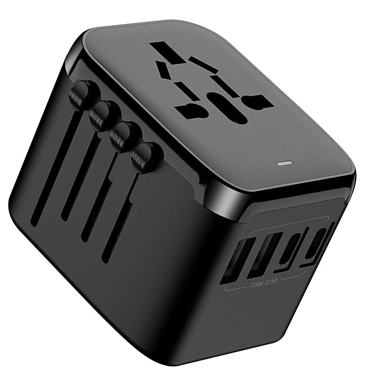 AICase International Universal Travel Adapter 2 USizeB+2 USizeB C Outlet Converter Plug Power