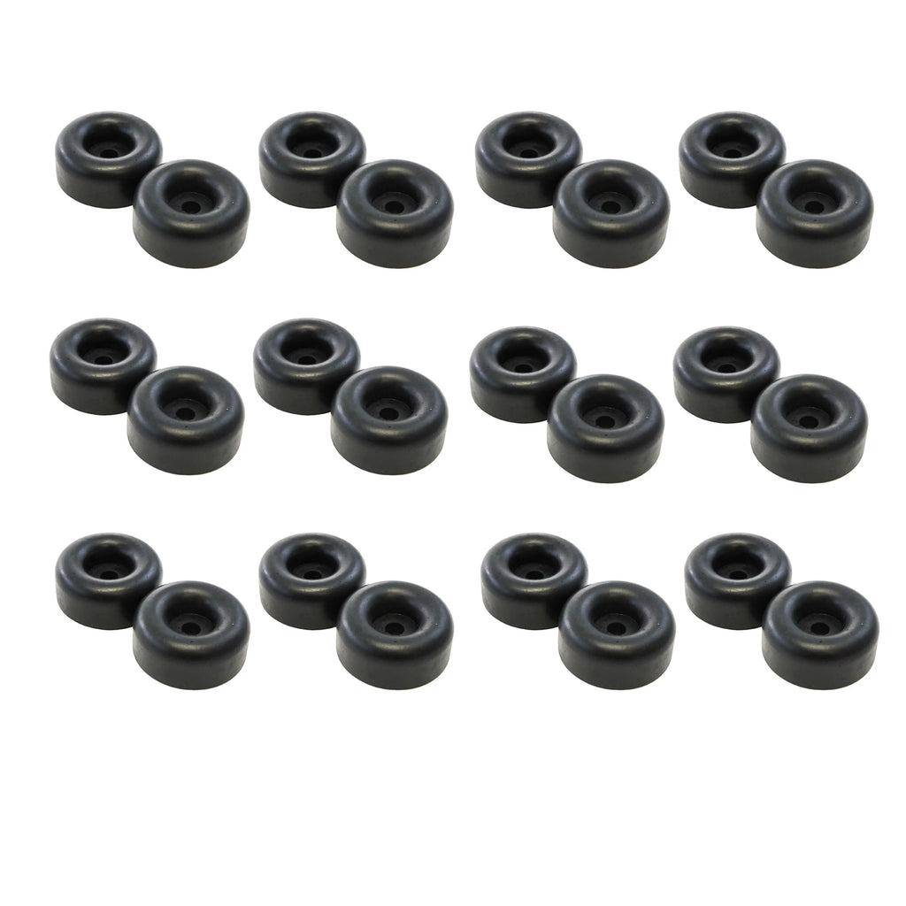 Red Hound Auto 24 Rubber Bumpers for Trailer Compatible with Ramp Door Truck 2.5 Inches Round Replacement Cargo Sizetop