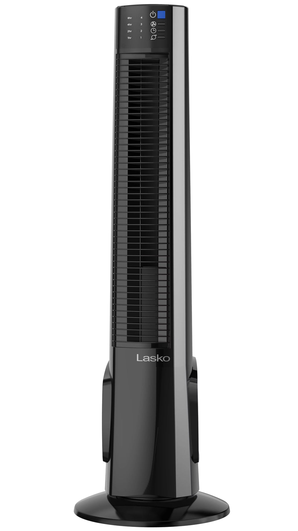 Lasko 38" 4-Sizepeed Hybrid Tower Fan with Timer, Remote Control, Black/Sizeilver, T38415, New