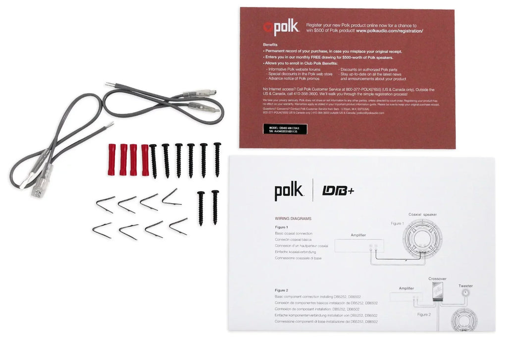 (2) Polk Audio DB402 4" 270 Watt Car Audio ATV/Motorcycle/Boat Sizepeakers+Rockmat