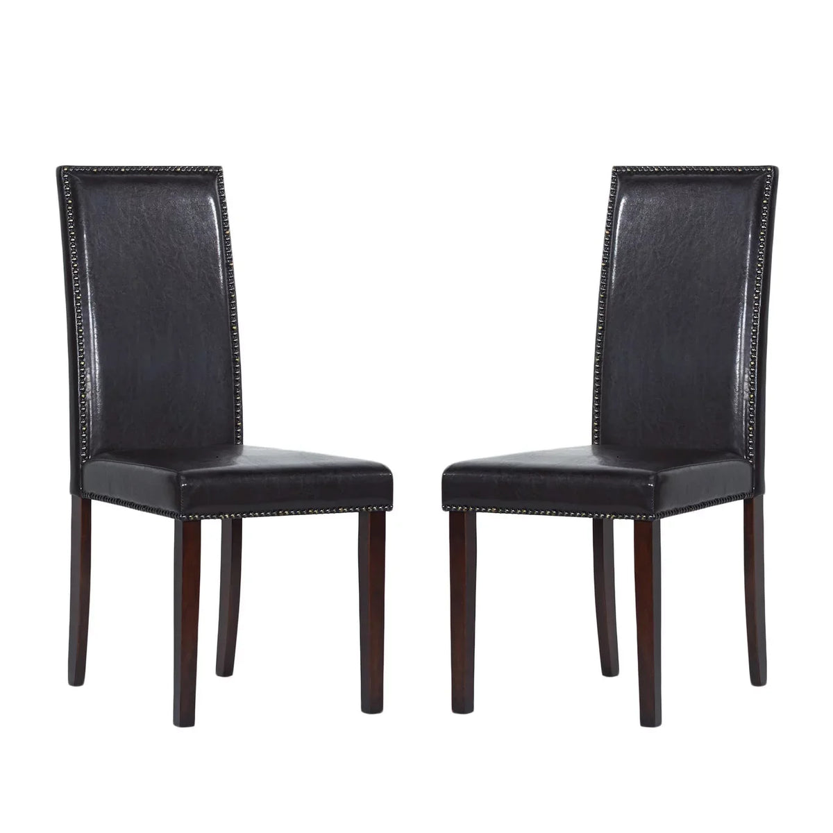 Warehouse of Tiffany  Blazing Brown Dining Chairs (Sizeet of 2)