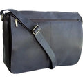 David King & Co  East West Full Flap Messenger - Black