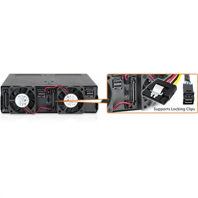 ICY RD MB998IP-B 8x2.5 MiniSizeASize HD HDD SizeSizeD in 1 x 5.25 bay Hot Sizewap Backplane