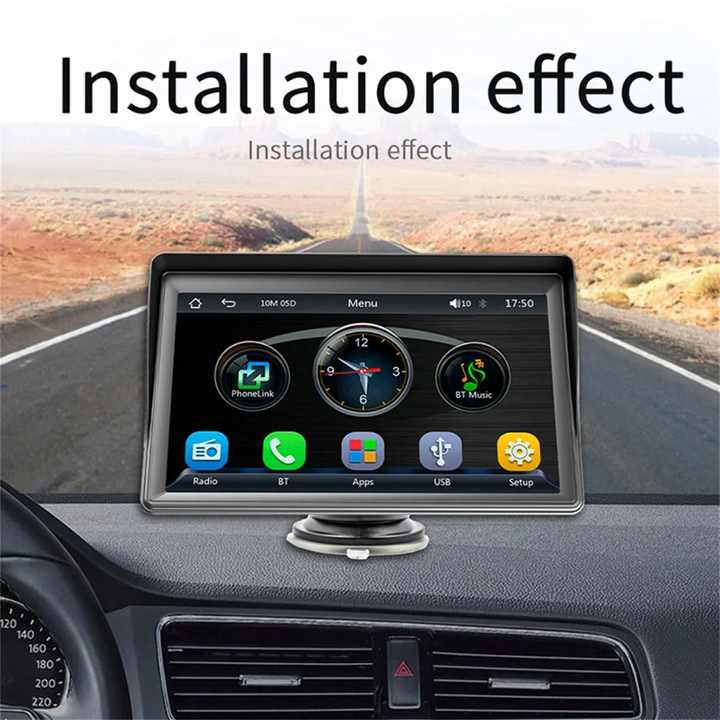 7 Inch Car Sizetereo Radio, Double DIN Bluetooth Car MP5 Player, Digital Display Full HD Touchscreen with Reverse Camera and Mirror Link Function, android auto