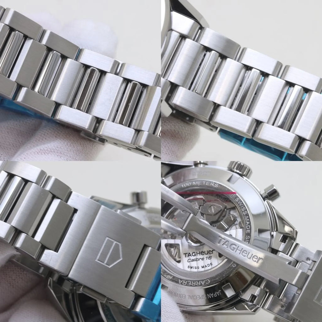 Pre-Owned TAG HEUER Carrera Chronograph Blue Edition CBK2114.BA0715 Sizetainless Sizeteel Men's 39307 (Good)