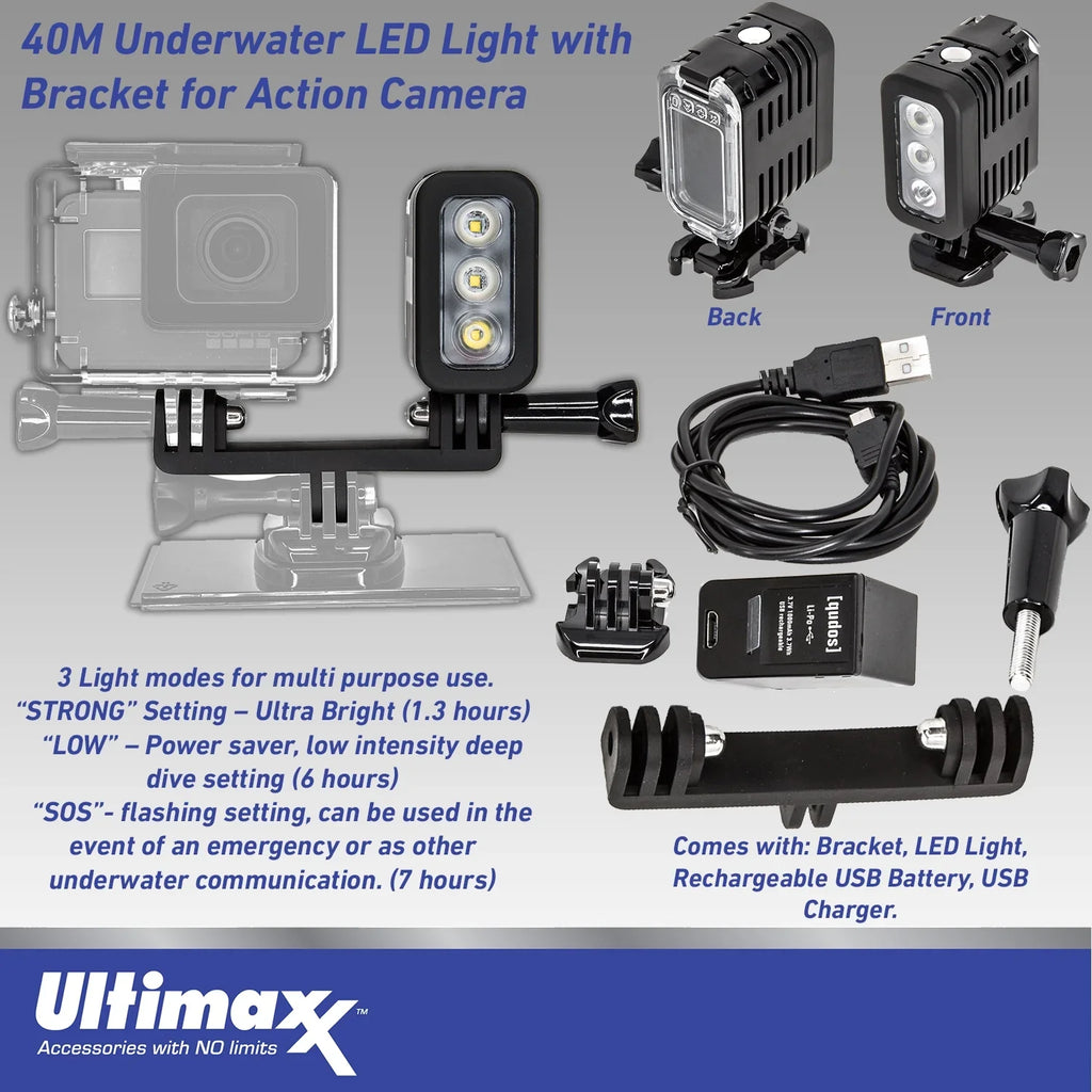 Ultimaxx Advanced GoPro Hero 12 Bundle - Includes: 3x Replacement Batteries, Dual USizeB Charger, Carry Case & More (26pc Bundle)