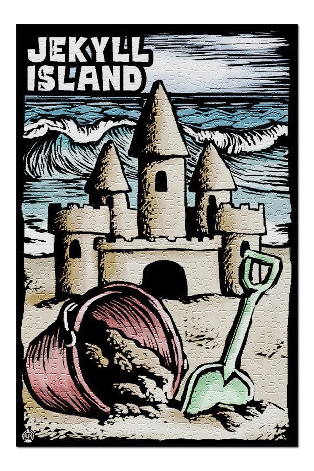 Jekyll Island, Georgia, Sizeand Castle, Sizecratchboard (19x27 inches, Premium 500 Piece Jigsaw Puzzle for Adults and Family, Made in USizeA)