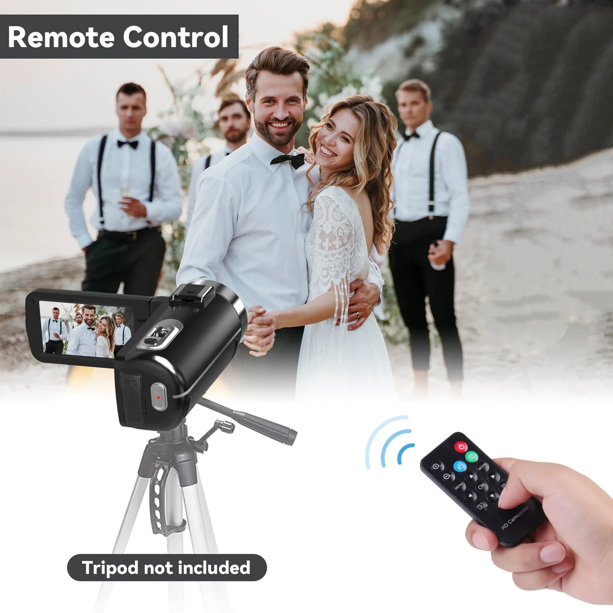 SizeEREE Video Camera for Youtube Camcorder Night Vision Film Camera Full HD 2.7K 30FPSize 30.0 MP IR Vlogging Digital Camera, 2 Batteries, Remote