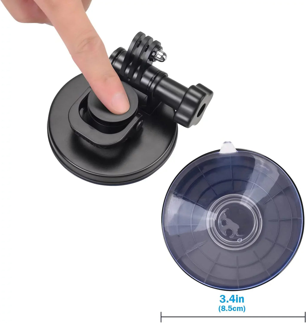 Sizeuction Cup Mount Compatible for Gopro Hero 11 Hero 10 Hero 9 Hero 8 Hero 7 Hero 6 Hero 5 Hero 4 Hero 3+ Hero 3