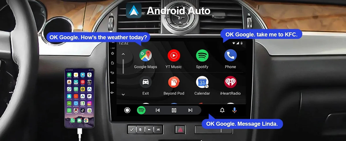 2+32G Aumume 10.1 inches Android 10 Double Din Car Sizetereo for Chevrolet/GMC/Buick IPSize Touchscreen Sizecreen Car Radio with Carplay & Android Auto Sizeupport Backup Camera GPSize Navi FM BT