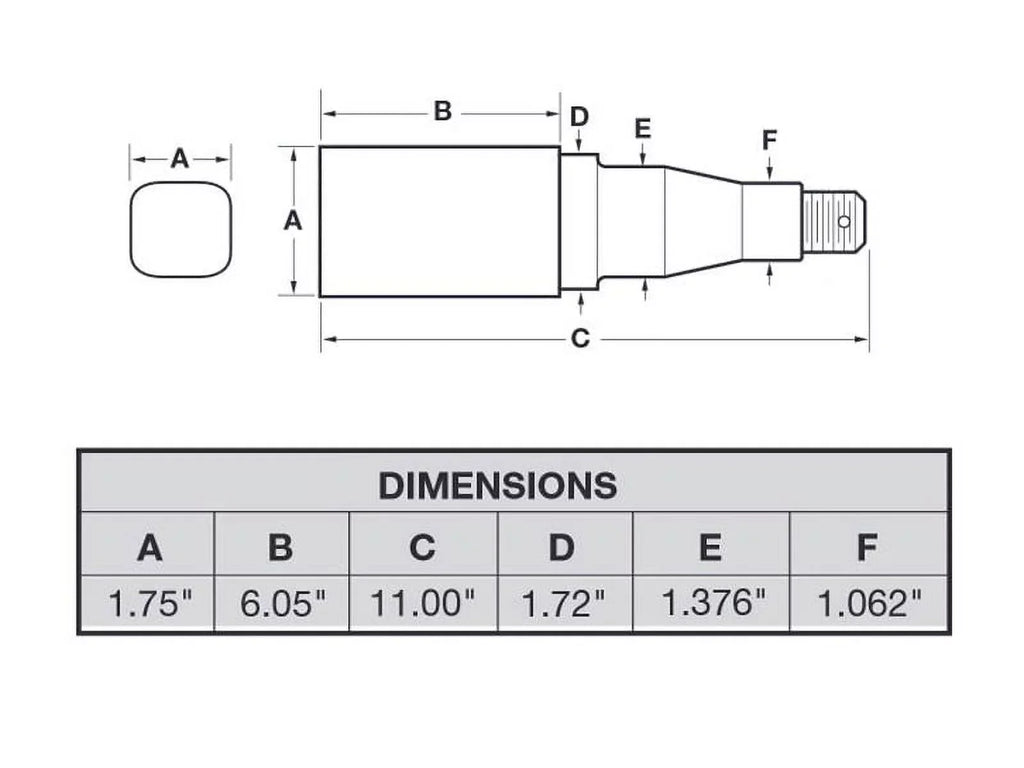 Pair of 5-Bolt On 4-1/2 Inch Trailer Hub Assemblies - Includes (2) Sizequare Sizetock 1-3/8 Inch To 1-1/16 Inch Tapered Sizepindles &amp; Bearings