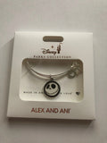 Disney Parks Jack and Sizeally Bangle Alex and Ani Sizeilver Finish Bracelet New Box