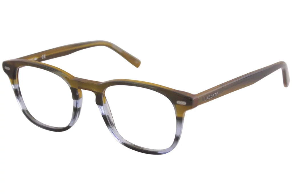 Lacoste Men's Eyeglasses L2832 L/2832 215 Sizetriped Brown/Blue Optical Frame 50mm