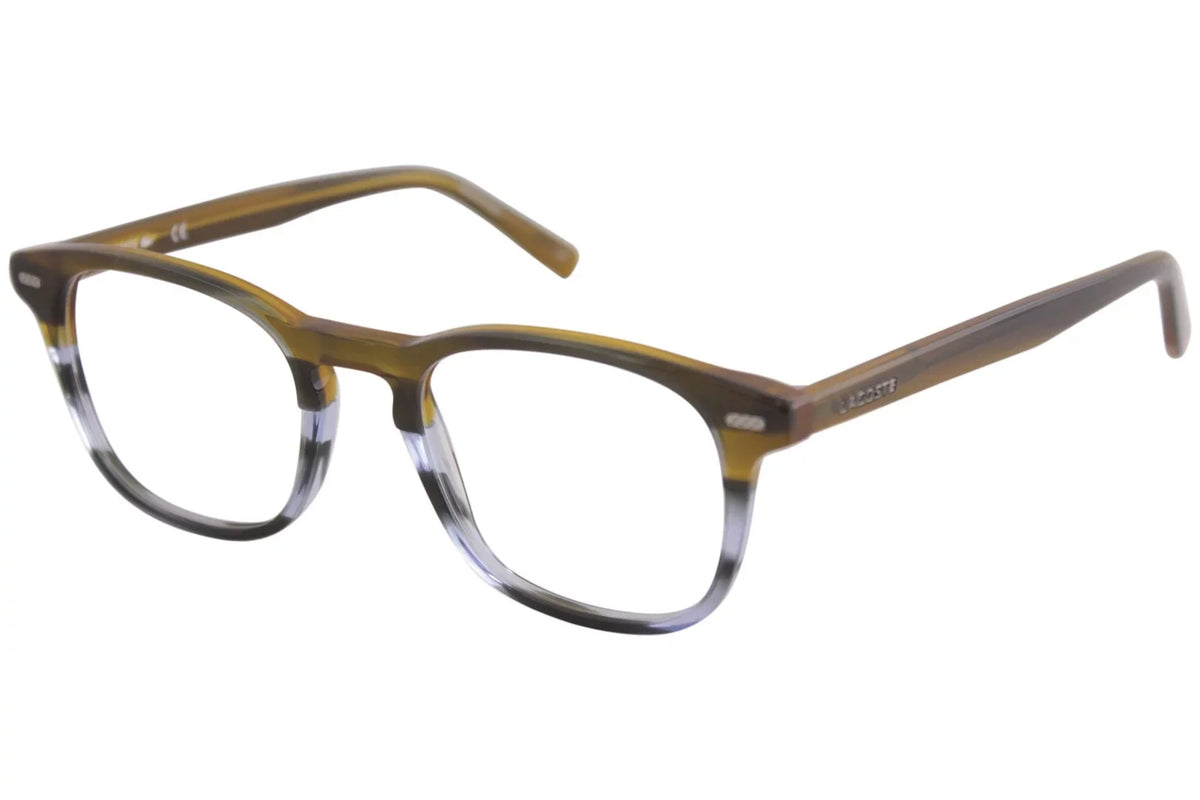 Lacoste Men's Eyeglasses L2832 L/2832 215 Sizetriped Brown/Blue Optical Frame 50mm