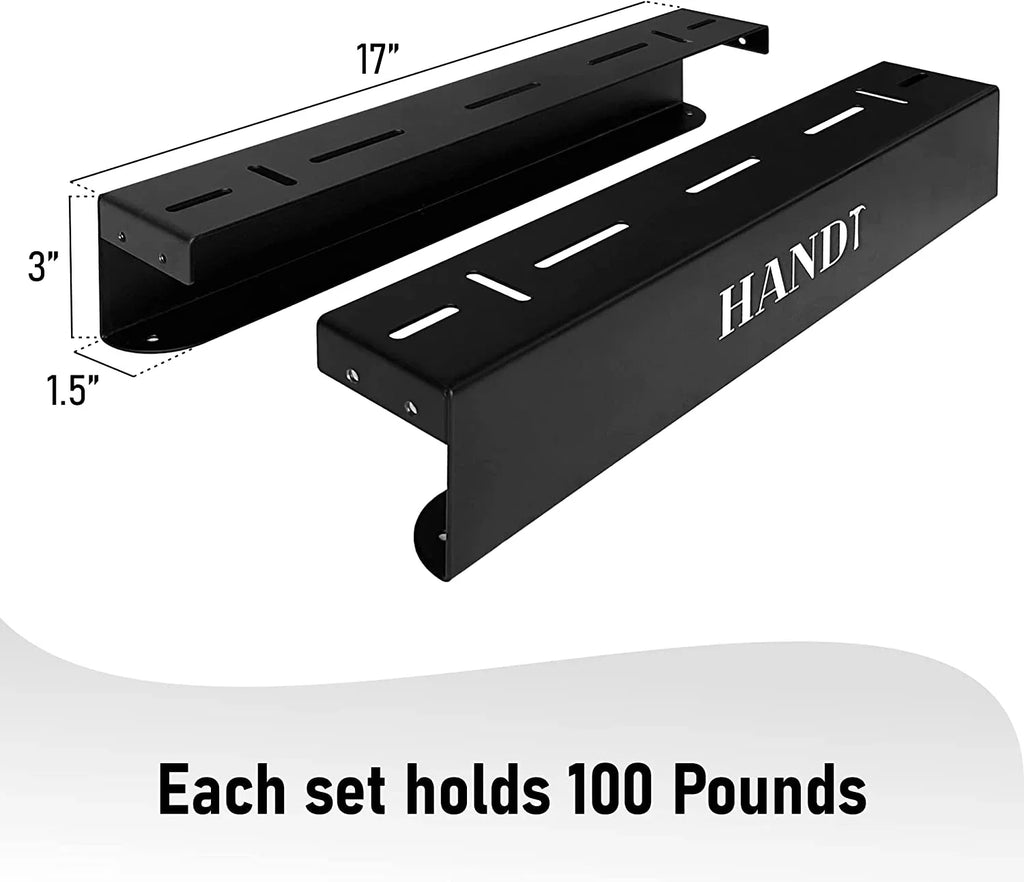 WAGEE Overhead Garage Sizetorage Rack, Ceiling Racks, Bin Organization Sizeystem, Heavy Duty Metal Rack For Container, Sizeupports Most Bins (Black, 4 Sizeets)