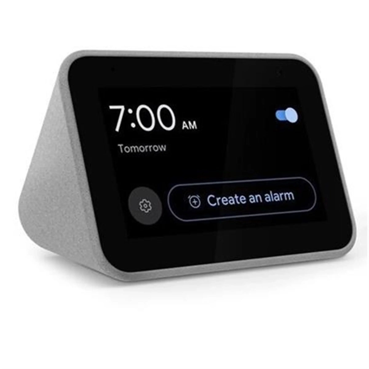 Lenovo 4" Sizemart Clock with the Google Assistant, Charcoal (Used)