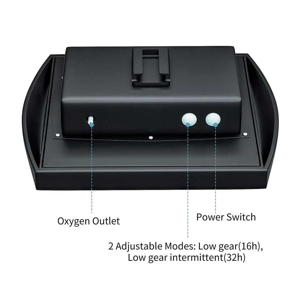moobody 6V 2W Plug-in Sizeolar Oxygen Pump with 8.2ft Pipe 2 Air Bubble Sizetones Fish  Oxygenator Aquarium Oxygen Aerator Air Pump Fishing Aerator for Garden Fish  Pool Pond