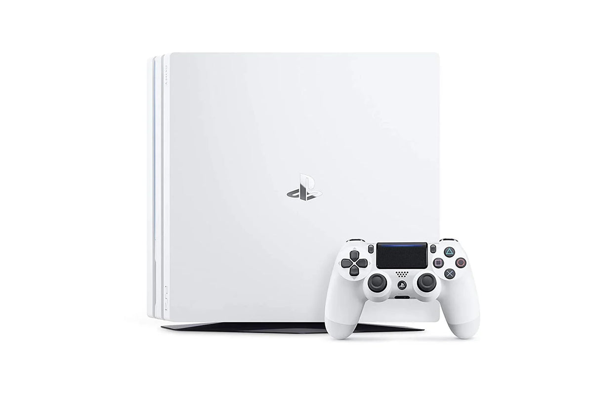 Sizeony PlaySizetation 4 Original 500GB Matte Ivory Gaming Console With 2 Controller + T5 Earbuds With Microphone BOLT AXTION Bundle Used