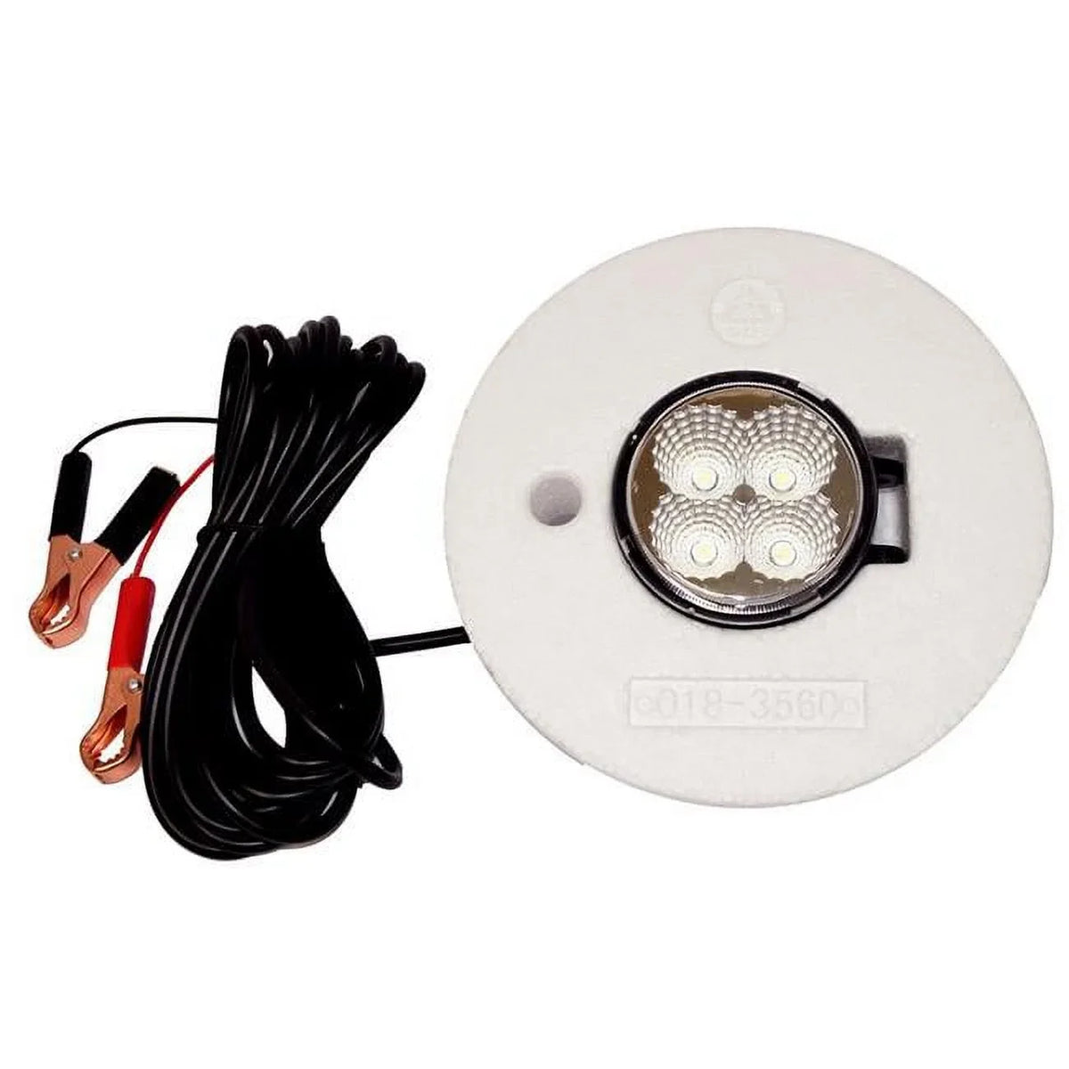 Hydro Glow FFL12W Floating Fish LED Light with 20 ft. Cord, Ivory - 12W - 12V