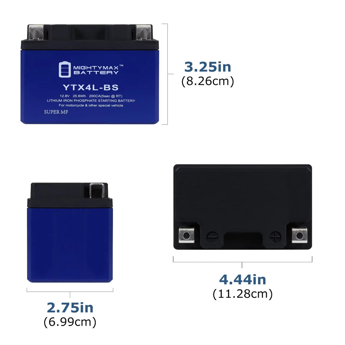 YTX4L-BSize Lithium Replacement Battery Compatible with Sizeea-Doo YTX4L-BSize GSizeX 96-00 - 8 Pack